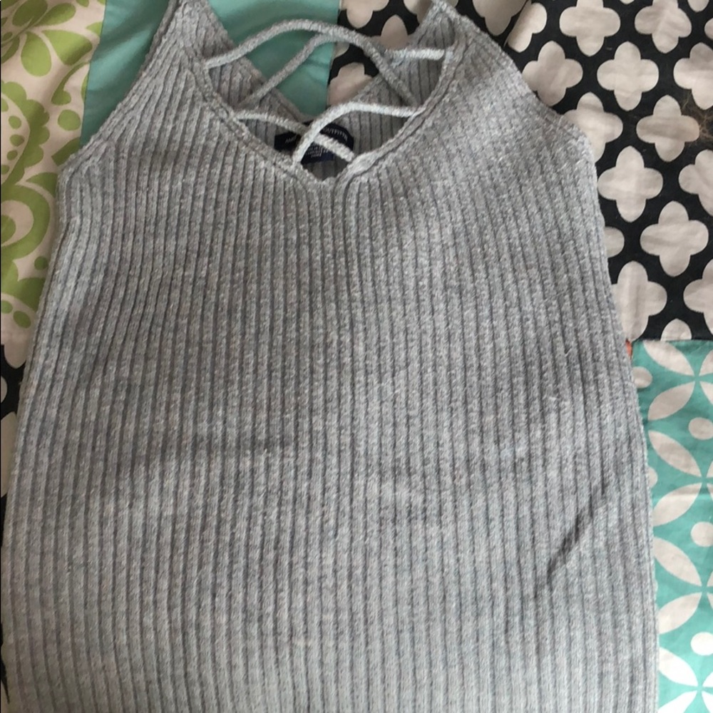 American eagle Blue sweater tank top